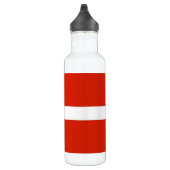 Dannebrog; die Offizielle Flagge Dänemarks Edelstahlflasche (Rechts)