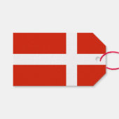 Dannebrog; die Offizielle Flagge Dänemarks Geschenkanhänger (Vorderseite (Horizontal))