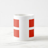 Dannebrog; die Offizielle Flagge Dänemarks Kaffeetasse (Mittel)