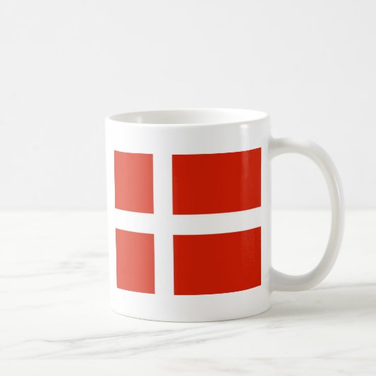 Dannebrog; die Offizielle Flagge Dänemarks Kaffeetasse (Rechts)