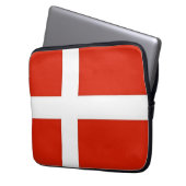 Dannebrog; die Offizielle Flagge Dänemarks Laptopschutzhülle (Vorderseite Links)