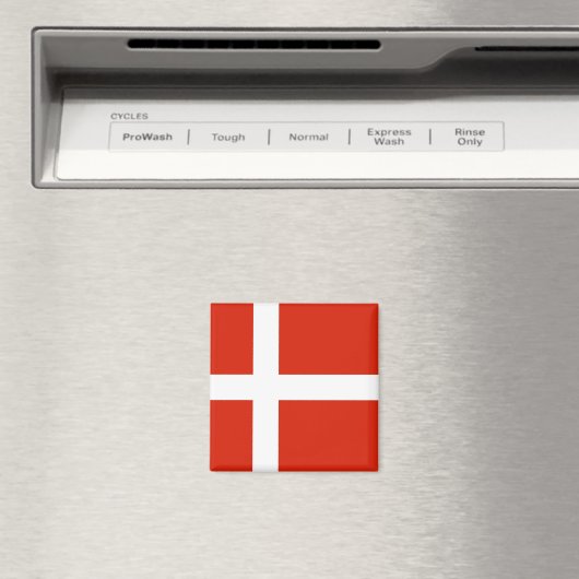 Dannebrog; die Offizielle Flagge Dänemarks Magnet (In Situ (Geschirrspüler))