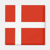 Dannebrog; die Offizielle Flagge Dänemarks Magnet (Vorne)