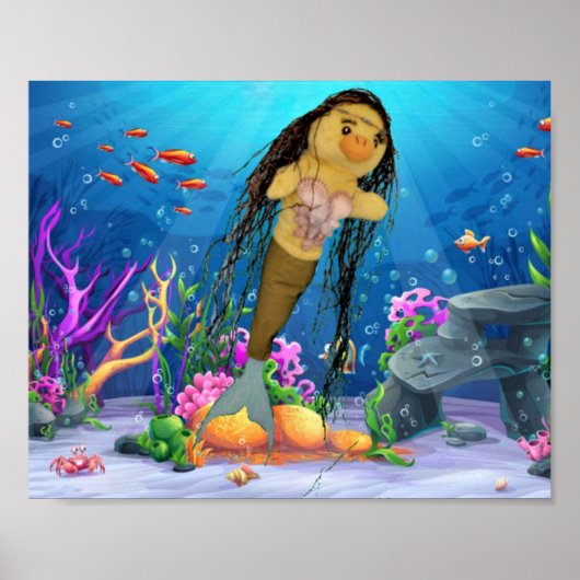 Danni das Meerjungfrau-Poster Poster (Vorne)