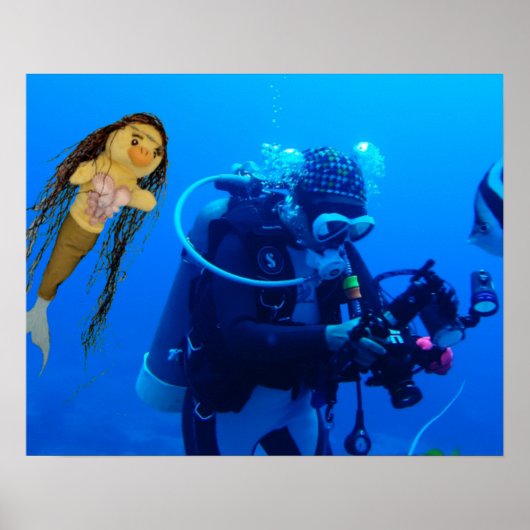 Danni das Meerjungfrau-Poster Poster (Vorne)