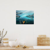 Danni das Meerjungfrau-Poster Poster (Küche)