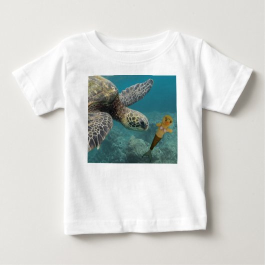 Danni der Mermaid Baby T - Shirt (Vorderseite)