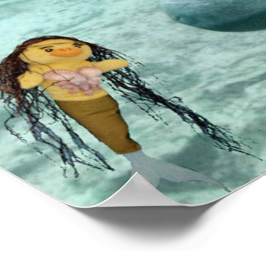 Danni die Meerjungfrau und ihr Manatefreund Poster (Ecke)