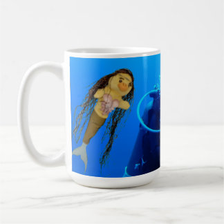 Danni die Meerjungfrau unter Wasser Kaffeetasse