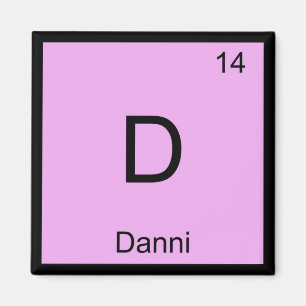 Danni Name Chemie Element Periodensystem Magnet