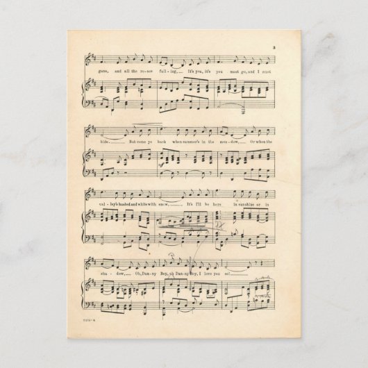 Danny Boy 2 Postkarte (Vorderseite)