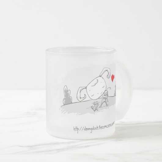 Danny-Dioden-mattierte Tasse (VorderseiteRechts)