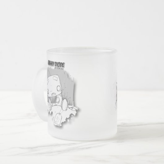 Danny-Dioden-mattierte Tasse (Vorderseite Links)