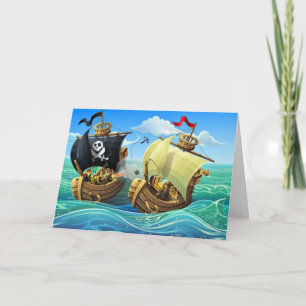Danny Duck der Pirat Geburtstagskarte Karte