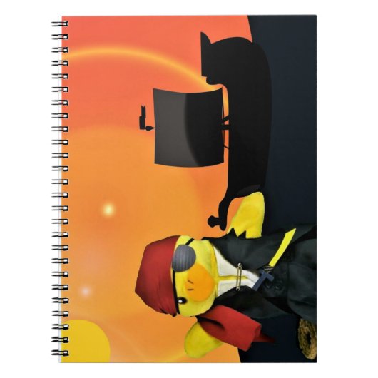 Danny Duck der Pirat Notebook Notizblock (Vorderseite)