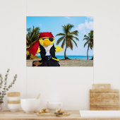 Danny Duck der Pirat. Poster (Küche)