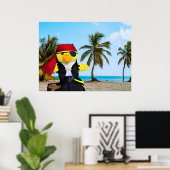 Danny Duck der Pirat. Poster (Heimbüro)