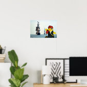 Danny Duck der Pirat. Poster (Heimbüro)
