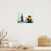 Danny Duck der Pirat. Poster (Küche)