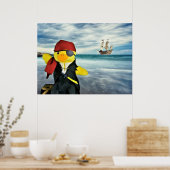 Danny Duck der Pirat. Poster (Küche)