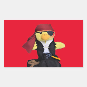 Danny Duck der Pirat Rechteckiger Aufkleber