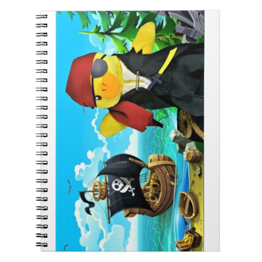 Danny Duck der Piraten Notizbuch Notizblock (Vorderseite)