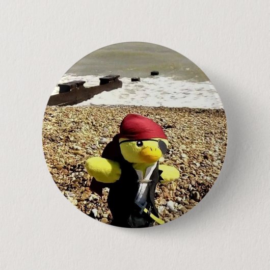 Danny Duck, der Piratentaster Button (Vorderseite)