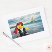 Danny Duck, der rechteckige Aufkleber für Piraten (Umschlag)