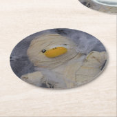 Danny Duck, die Mummy Runder Pappuntersetzer (Angewinkelt)