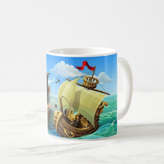 Danny Duck, die Pirate Coffee Tasse (VorderseiteRechts)