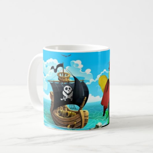 Danny Duck, die Pirate Coffee Tasse (Vorderseite Links)