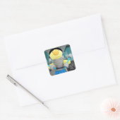 Danny Duck im Gymnastiksticker Quadratischer Aufkleber (Umschlag)