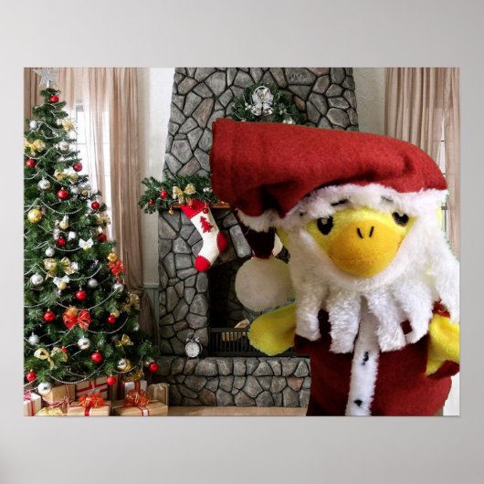 Danny Duck Santa Christmas Poster (Vorne)