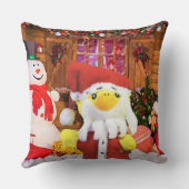 Danny Duck Santa Christmas Throw Kissen (Rückseite)