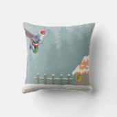 Danny Duck Santa Christmas Throw Kissen (Rückseite)