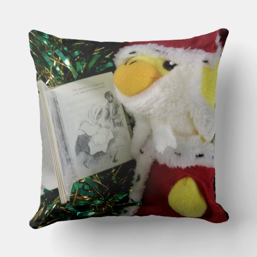 Danny Duck Santa Christmas Throw Kissen (Rückseite)