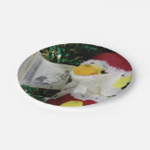 Danny Duck Santa. Pappteller (Schrägansicht)