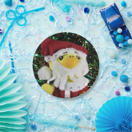 Danny Duck Santa. Pappteller (Party)