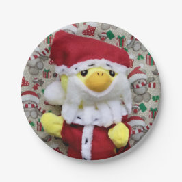 Danny Duck Santa. Pappteller