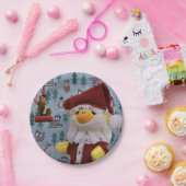 Danny Duck Santa. Pappteller (Party)