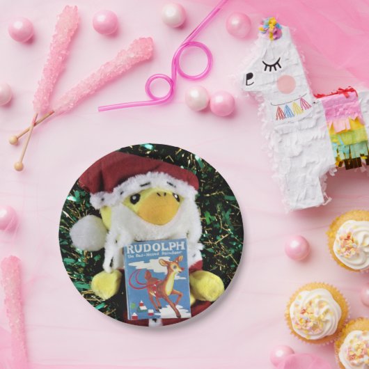 Danny Duck Santa. Pappteller (Party)