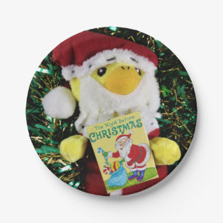 Danny Duck Santa. Pappteller