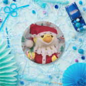 Danny Duck Santa. Pappteller (Party)