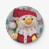 Danny Duck Santa. Pappteller (Vorderseite)