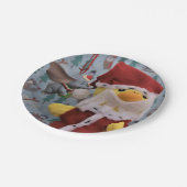 Danny Duck Santa. Pappteller (Schrägansicht)