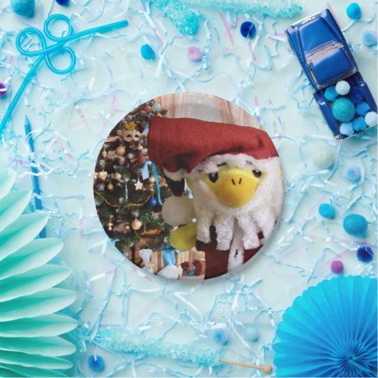 Danny Duck Santa. Pappteller (Party)