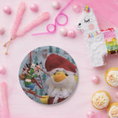 Danny Duck Santa. Pappteller (Party)