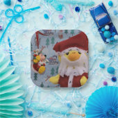Danny Duck Santa. Pappteller (Party)