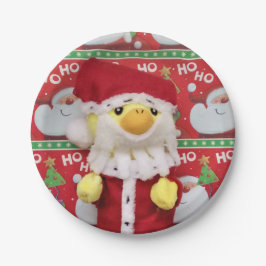 Danny Duck Santa. Pappteller