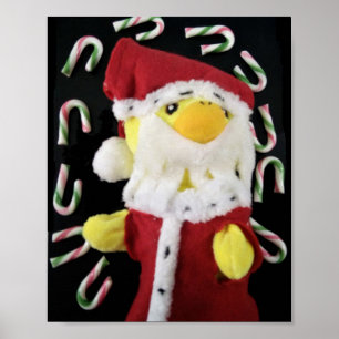 Danny Duck Santa Poster